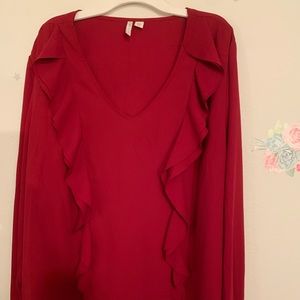 Cherry Red blouse